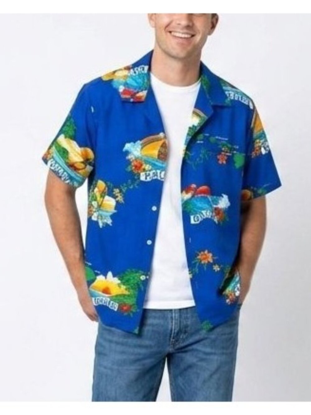 Vintage 70s/80s Shoreline Hawaiian Aloha Shirt - Men's Large